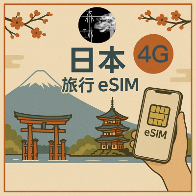 日本eSIM 4G IIJ（Docomo）原生旅遊卡