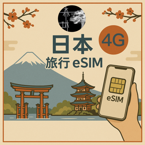 日本eSim 4G IIJ（Docomo）原生旅遊卡